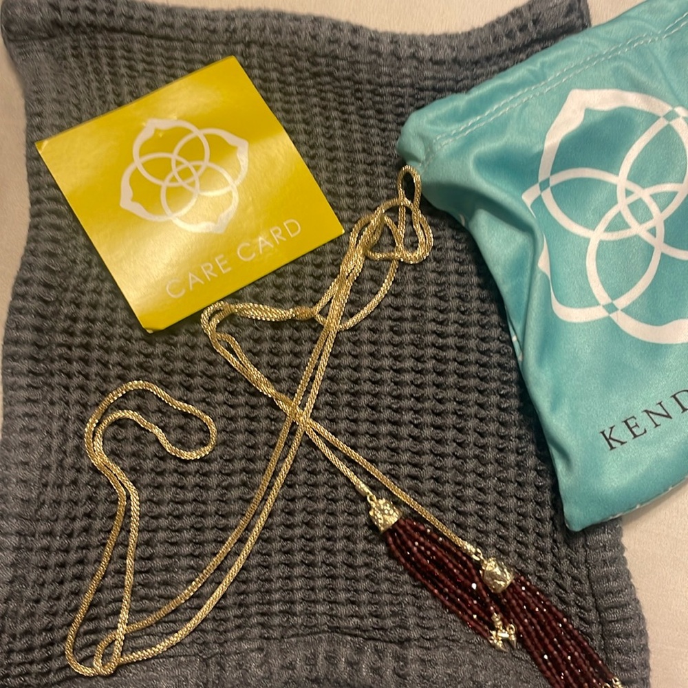 Kendra Scott Annora Lariat -Gem necklace